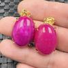 Pendente de jade em forma de ovo otimizado para atacado, galvanoplastia a vácuo, pingente rosa roxo, pingente de colar de jade flor de pêssego, pingente de jade