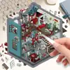 Casa Embrujada Registro Escena Miniatura Sin Corte 3D Apilamiento Visión Estereoscópica Juguete Educativo Infantil Pegatinas de Paisajismo Venta al por Mayor