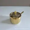 Conjunto de Potes Giratórios para Temperos de Aço Inoxidável 304, Frasco de Temperos, Pote de Sal, Pote de Temperos para Cozinha, Copo Medidor Doméstico, Criativo