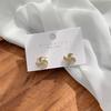 Nuevos Pendientes de Molinillo de Viento Giratorios con Aguja de Plata S925 para Mujer, Diseño de Nicho de Moda Coreana, Pendientes Giratorios de Celebridad de Internet, Tendencia