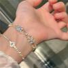 Pulsera de circonio de lujo ligero blanco estilo coreano 2023 pulsera de diseño de diamante de nicho pulsera exquisita J806