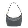 Bolsas Tejidas Artesanales de Nicho, Bolsos de Hombro Debajo del Brazo, Bolsos Cruzados para Mujer, Estilo Vintage de Vacaciones, Bolsos Tipo Almohada de Segunda Mano, Bolsos de Piel Suave para Mujer