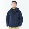 Estándar Nacional Desmontable Unisex Modelo Nuevo Tres en Uno Resistente al Agua Otoño e Invierno Nuevo Cálido Chaqueta de Plumón de Pato 80% con Forro Interior de Plumón