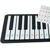 Pegatinas para piano texto en inglés Grupo comercio exterior transfronterizo combinación escala pegatinas 88/61/49 teclas pentagrama General