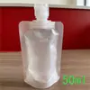 Stock Listo Bolsas de Relleno Tamaño Viaje para Cosméticos, Champú, Bolsas Portátiles con Tapa Flip-Top, Bolsas de Relleno con Tapa Flip-Top para Muestras de Productos de Skincare