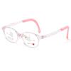 2023 nuevos lentes de moda para niños serie de color transparente montura redonda almohadilla nasal de silicona montura para gafas TR90 ultraligeros gafas para miopía