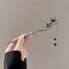 Nuevo Pasador de Estilo Chino con un Toque Vintage, Pasador de Madera Negra de Alta Gama para Mujer, Accesorio para el Cabello con Borla, Palillo para el Cabello, Nuevo Modelo 2026