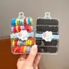 Anel de Toalha Infantil Cor de Doce Corda de Cabelo Bola para Meninas Elástico de Borracha de Alta Elasticidade Corda de Cabelo para Rabo de Cavalo Alto de Meninas Personalização