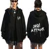 Sudadera Rock Band Korn Chaqueta con Cremallera Korn Abrigo de Manga Larga de Otoño para Hombres y Mujeres YIK Sport