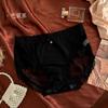 Deseo Puro y Sensual ~ Bragas de Encaje de Satén Francés para Mujer, Sexy Corte Calado Entrepierna de Algodón Puro Calzoncillos Seamless para Mujer, Nuevo Estilo