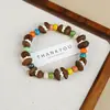 Pulsera DIY Estilo Vintage de Granos de Café Naturales Premium, Imprescindible para Puestos de Cafeterías, Pulsera con Aroma Fuerte de Huella de Gato al por Mayor