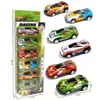 TikTok Niños Simulación de Fuerza Trasera Mini Hierro Metal Graffiti Coche de Carreras Coche Deportivo Modelo de Coche Juguete Jardín de Infancia