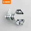 Candado Bainai para Casillero Archivador Lengüeta de 360 Grados Cromo Brillante Cerradura de Gabinete de Hierro Cerradura para Casillero de Personal Accesorios de Ferretería para Muebles