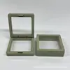 Caja transparente de suspensión de PE para joyería, caja de almacenamiento de joyas, caja de embalaje para anillos, collares, joyas, caja de cajón para regalos, venta al por mayor