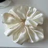 Goma para el pelo extra grande de gasa de burbujas con pedrería, Diadema de alta gama estilo francés, Accesorio para el pelo moderno y elegante para mujer