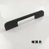 Suministro Directo de Fábrica Aleación de Aluminio Mango Largo Moderno Recto Manija para Gabinete Armario Cajón Manija Negra CNC