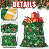 Bolsas de Regalo Grandes de Navidad con Cordón, Bolsas de Algodón con Cordón al por Mayor, Bolsas de Regalo de Papá Noel, Bolsas de Navidad de Poliéster-Algodón con Cordón