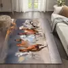 Tapete Grande Animal da Amazon Pintura a Óleo Desenho Animado Veludo de Cristal Grande Área Tapete de Quarto Vento Fácil de Cuidar Antiderrapante