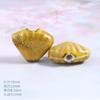 Cuentas de cerámica de colores, flor de vieira, esmaltado, collar, pulsera, accesorios, cuentas de porcelana, pequeños accesorios de bricolaje, cuentas de cerámica, material hecho a mano