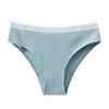 Bragas de Algodón Puro para Niñas Estilo Nuevo Europeo y Americano, Calzones de Cintura Media con Letras para Mujer, Bragas Blancas y Negras Transfronterizas, Tallas Grandes para Mujer