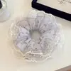Versátil accesorio para el cabello de estilo camelia de alta gama para otoño e invierno, liga elástica de lana para coleta, accesorio para el cabello para mujer