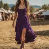 Moda Cruzada Europeia e Americana Vintage Primavera/Verão 2026 Novo Elegante Vestido Sem Alças Irregular com Franzidos que Afinam a Cintura