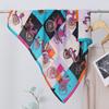 Nueva bufanda de seda para mujer, moderna, combinable, de alta calidad, 70 cuadrados, estilo coreano, estilo retro, para primavera y otoño, con lazo y bolso.