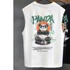 Camiseta sin mangas de verano para hombre Marca de moda estilo nacional para hombre Ins Chaleco deportivo de manga corta para entrenamiento Chaleco holgado para hombre