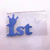 Cartão de Bolo Decoração Inserir Amor Estrela Coroa Inserir Cartão de Bolo de Aniversário Decoração de Bandeira