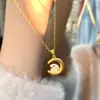 Nuevo Collar de Jade Hetian Jade Conejo Collar Cadena Clavícula Año de Nacimiento Zodíaco Femenino Estilo Nacional Diseño Nicho Nuevo Collar con Colgante