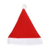 Novo Chapéu de Natal de Flanela Decorações Natalinas Selado nas Bordas Chapéu de Adulto Traje de Festa Chapéu de Natal