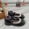Sapatilhas Retro Mary Jane Doce Estilo Japonês para Mulheres 2025 Estilo Quente Bico Redondo Estudante Francês Combinando Saia Sapatos de Couro Pequenos para Mulheres