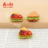 Nuevo Juguete de Comida para Sándwich de Desayuno Colorido Accesorios de Resina de Pegamento de Crema DIY Pequeños Adornos Colgante Funda de Teléfono