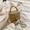 Bolsa Infantil Transfronteiriça, Novo Estilo, Bordado Texturizado, Mini Bolsa Saco, Bolsa de Corrente Estilosa Pai-Filho, Pequena Bolsa Transversal Estilo Chanel, Bolsa para Batom