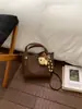 Conjunto de Bolsas de Mão Tendência deste Ano em Couro Macio com Padrão de Lichia 2026 Nova Moda Nicho Versátil Bolsa de Ombro para Mulheres