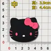 Patch de Borracha Macia de PVC Cabeça de Gato Desenho Animado Gato Kt Acessórios para Capa de Celular Tablet Materiais DIY para Casa Ímã de Geladeira