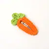 Pasador para el Cabello de Niña Bonito Sombrero Pasador para el Cabello de Bebé Crochet de Lana Hecho a Mano Tocado Terminado Pinza de Resorte de Piña