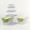 Caja de plástico para conservar la frescura, apta para microondas, lonchera, caja para almacenamiento de verduras y frutas, lonchera para llevar, juego de cajas de plástico al por mayor