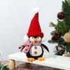 Decoraciones Navideñas Nuevas Transfronterizas Muñeco de Pingüino de Pie Adornos de Enano Muñeco Iluminado Telescópico Muñeco