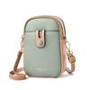 Bolsa feminina de contraste de alta aparência, estilo coreano, cor doce fresca, combinando cores, bolsa de ombro simples, bolsa de telefone crossbody