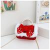 Bolsa de Año Nuevo para niños estilo western niña pequeña niña linda bolso cruzado Princesa bebé rojo Saludo de Año Nuevo moda fragancia