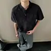 Camiseta de manga curta masculina marca da moda verão solta 2026 novo estilo celebridade da internet moderna ins simples casal casual top