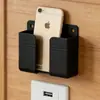 Base de carga para teléfono móvil, Soporte de pared adhesivo para control remoto, Caja de almacenamiento, Estante de pared sin perforaciones