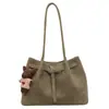 Bolso de color liso para el día a día para otoño de 2026, con un diseño texturizado y plisado, bolso de axila estilo coreano, gran capacidad, elegante, con estilo y moderno bolso de hombro para mujer