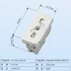 Enchufe modular empotrado italiano 16A italiano 10A enchufe de corriente de tarjeta de tres orificios estándar italiano enchufe europeo