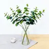 Ramas de Eucalipto Artificiales, Hojas de Eucalipto Simuladas, Vegetación Estilo Bosque, Hojas Artificiales para Paisajismo, Plantas Falsas para Decoración del Hogar