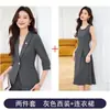 Blazer Profesional para Mujer Transfronterizo Primavera y Verano Estilo Nuevo Moda de Gama Alta Elegante Manga Tres Cuartos Traje Ropa de Trabajo