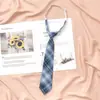Jk Estudiante Academia Estilo Japonés Cuadros Corbata Jk Rosa Ins Roja Cuadros Corbata Dk Roja