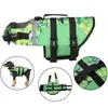 Roupa de Banho para Pet Ajustável Mais Vendida Transfronteiriça Primavera e Verão, Coleira Boia Segurança Colete Salva-Vidas para Cachorro