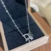 Novo Pingente Design Estrela IDR Aço Titânio Colar para Mulheres Corrente de Clavícula Elegante Estilo Celebridade da Internet Joias
